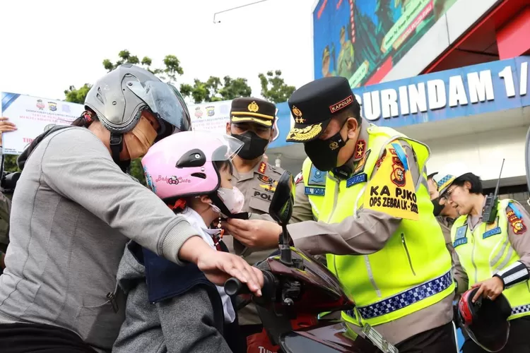 Polda Riau Berhasil Tekan Angka Pelanggaran Dan Laka Lantas Di Ops