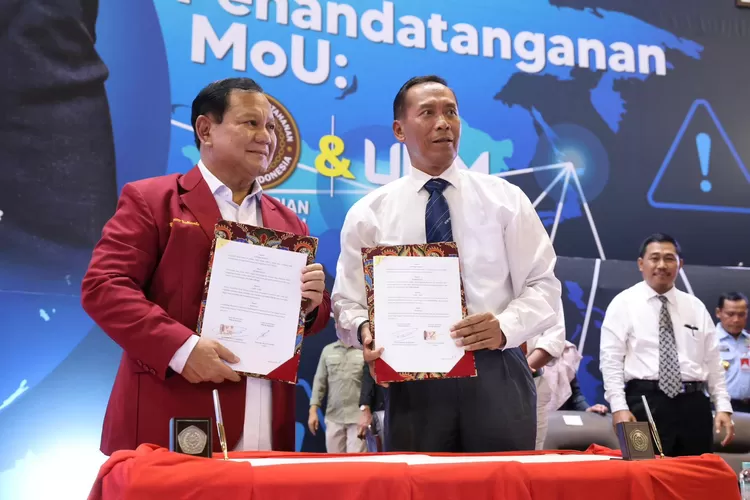 Menhan Prabowo Beri Kuliah Umum Dan Tandatangani Mou Dengan Universitas