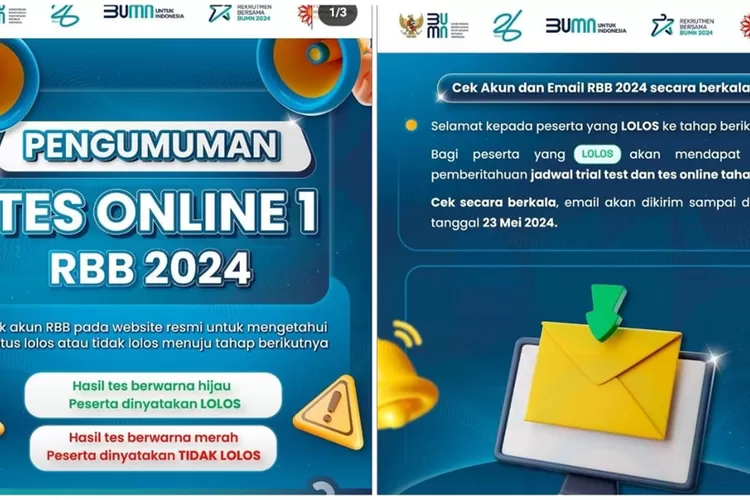 Hasil Tes Online Tahap Satu Rekrutmen Bersama Bumn Rbb Telah