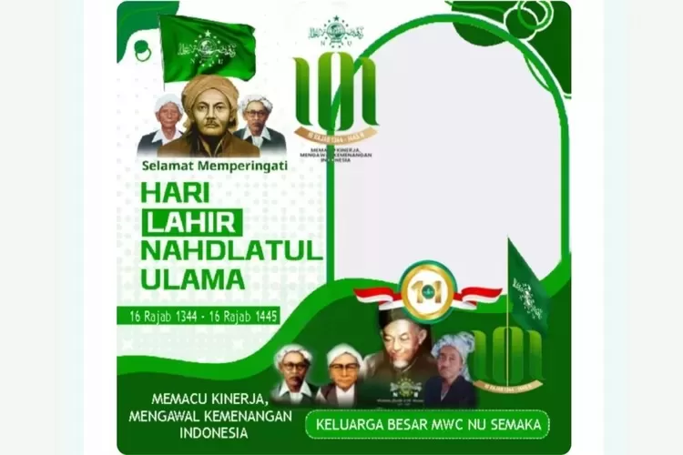 15 Link Twibbon Harlah NU Ke 101 Tahun Terbaru Cocok Bagikan Ke IG Dan