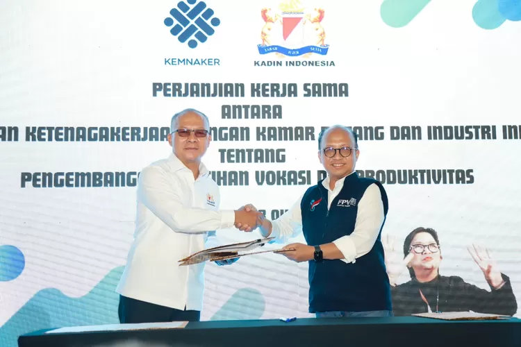 Kemnaker Dan Kadin Teken Mou Untuk Perkuat Sistem Informasi Pasar Kerja