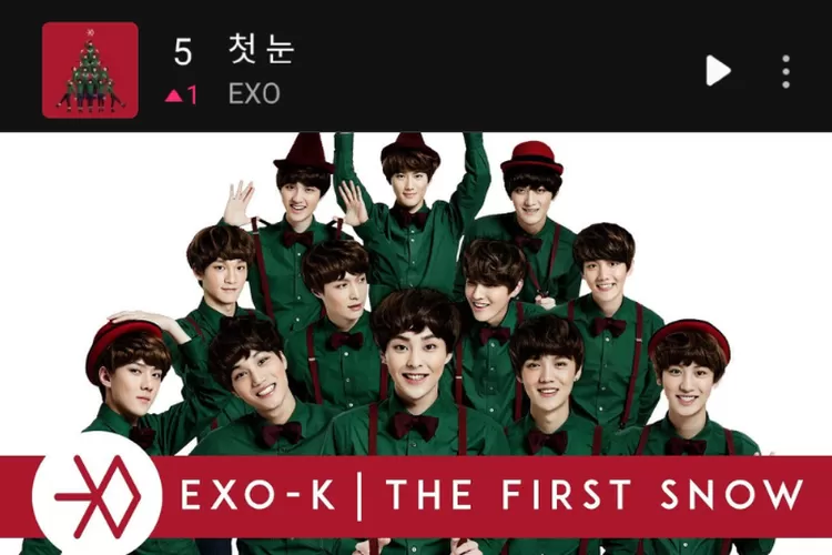 Lagu Exo The First Snow Raih Top Di Melon Daily Chart Dan Top