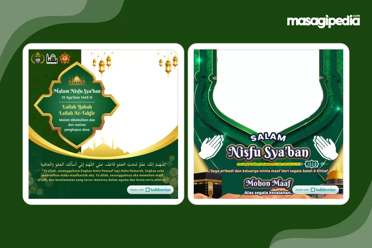 Twibbon Nisfu Syaban Desain Terbaru Unik Dan Islamic Cocok