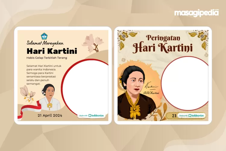 Bingkai Foto Hari Kartini Terbaru Unik Dan Elegan Twibbonize