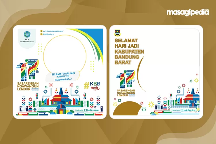 3 Twibbon Hari Jadi Kabupaten Bandung Barat 2024 Ke 17 Gratis Dan