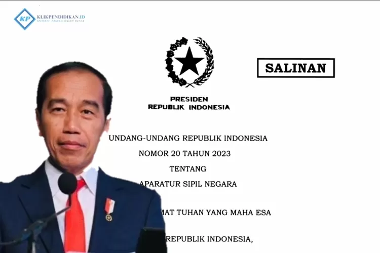 Akhirnya Uu No Tahun Telah Disahkan Presiden Jokowi Berikut