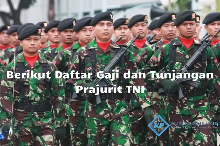 Berikut Daftar Gaji Dan Tunjangan TNI Mulai Dari Pangkat Tamtama Bintara Hingga Perwira Yang