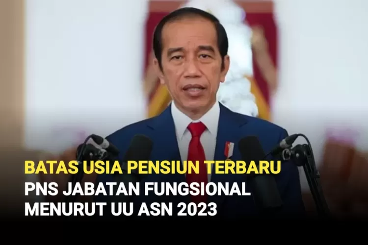 SAHH UU ASN 2023 Tetapkan Batas Usia Pensiun PNS Jabatan Fungsional