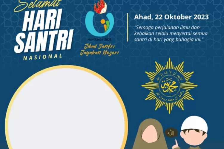 Gratis Twibbon Hari Santri Dengan Logo Nu Dan Muhammadiyah