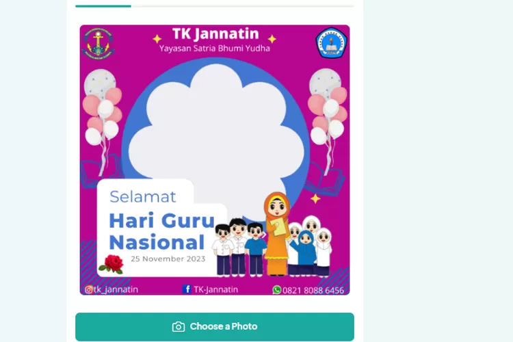 Kumpulan Link Twibbon Hari Guru Nasional 2023 Dan HUT PGRI Ke 78 Dengan