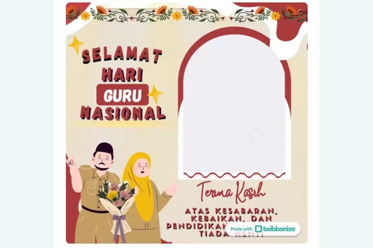 Link Twibbon Hari Guru Nasional Bingkai Foto Paling Elegan