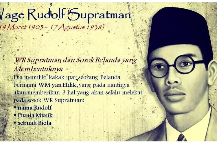 Inilah Cerpen Biografi Singkat Wr Supratman Sumpah Pemuda Momentum