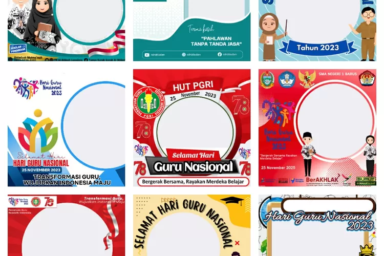 15 Twibbon Hari Guru Nasional 2023 Bersiap Menyambut HGN Dan HUT PGRI