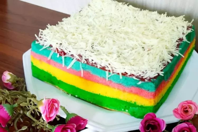 Empuk Dan Bikin Nagih Ternyata Ini Resep Kue Kukus Rainbow Anti Gagal