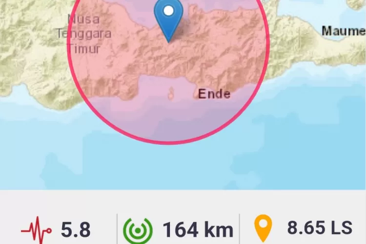 Gempa Darat Sr Terjadi Di Mbay Kabupaten Nagekeo Ntt Bmkg Tidak