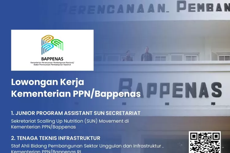 Kementerian PPN Bappenas Buka Lowongan Hingga 12 Januari Bersedia