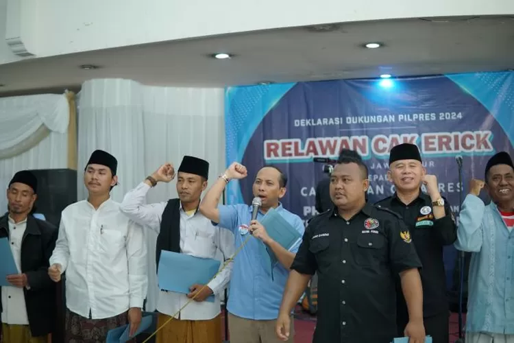 Relawan Cak Erick Jawa Timur Deklarasikan Dukungan Untuk Prabowo Gibran