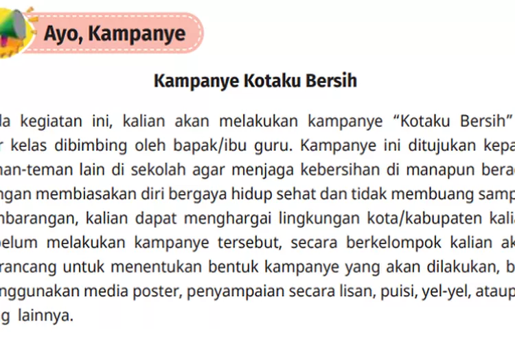 Ayo Kampanye Kunci Jawaban Pkn Kelas Halaman Kurikulum