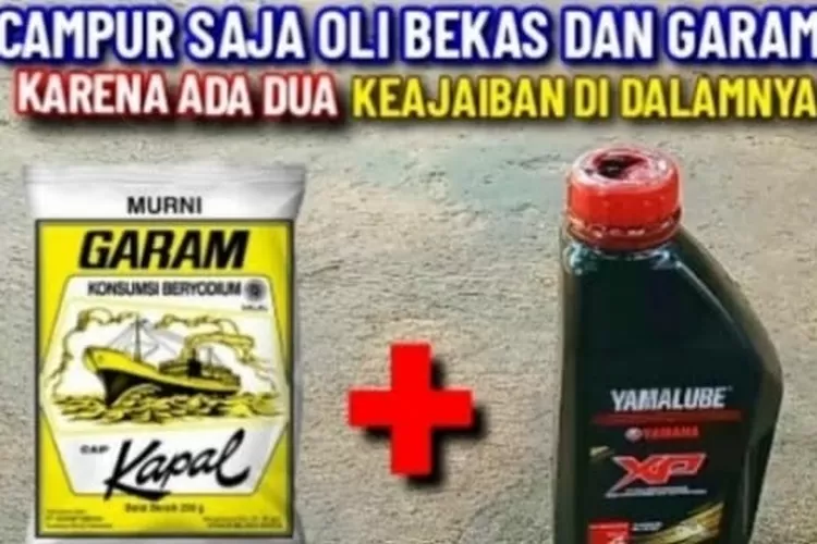 Menarik Sekali Ide Kreatif Dari Garam Dan Oli Bekas Munculkan Fungsi