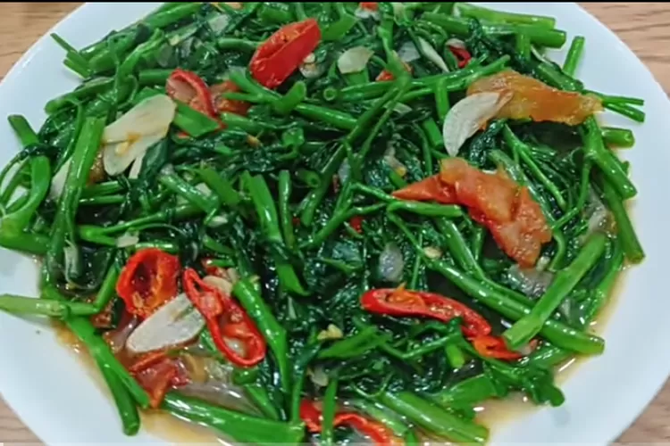 Bisa Tetap Hijau Padahal Telah Dimasak Inilah Resep Tumis Kangkung Ala