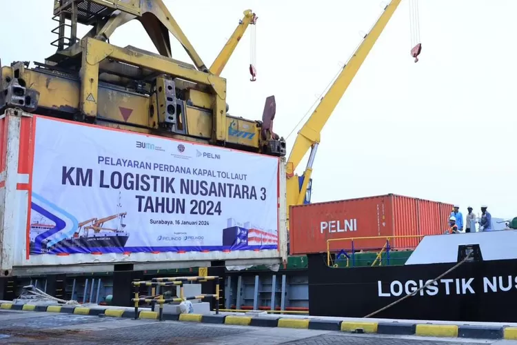 Pelni Lepas Pelayaran Perdana Kapal Tol Laut Km Logistik Nusantara