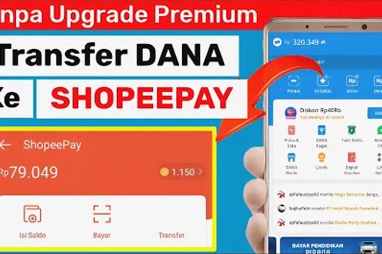 Cara Transfer Saldo DANA Ke Shopeepay Tanpa Premium Dengan Mudah Cek