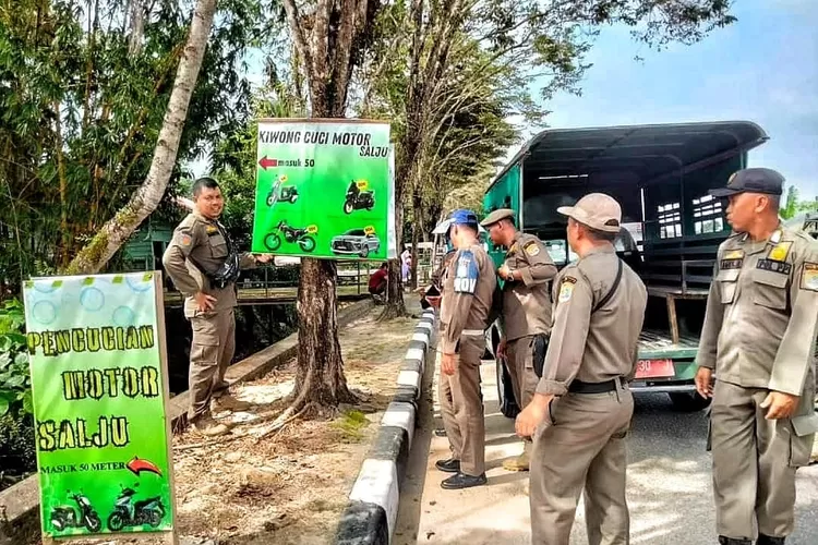 Minta Pelaku Usaha Tak Rusak Pohon Satpol PP Tarakan Ingatkan Tipiring