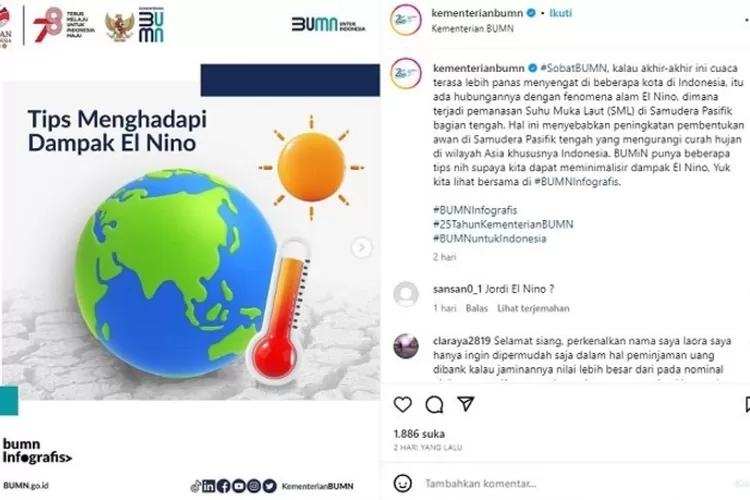 Fenomena Alam El Nino Musim Kemarau Indonesia Tips Menghadapi