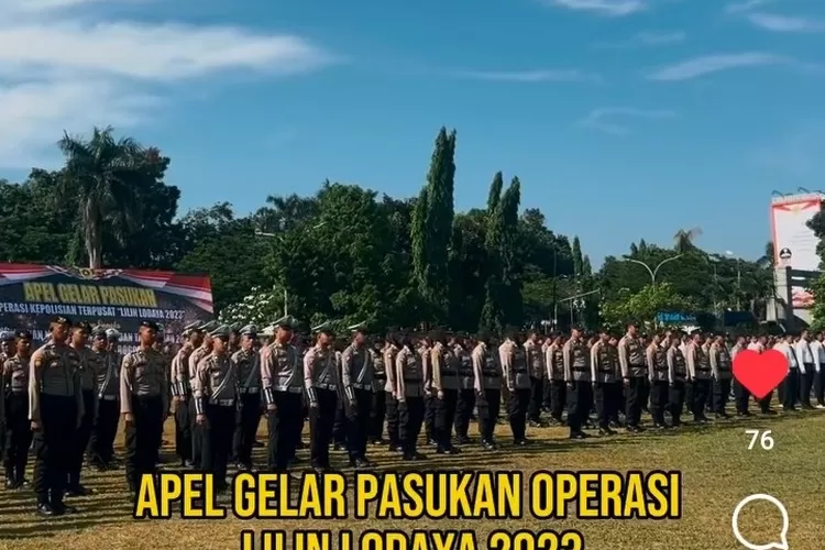 Apel Gelar Pasukan Operasi Lilin Lodaya Natal Dan Tahun Baru