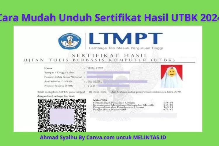 Info Penting UTBK SNBT Cara Mudah Unduh Sertifikat UTBK SNBT 2024