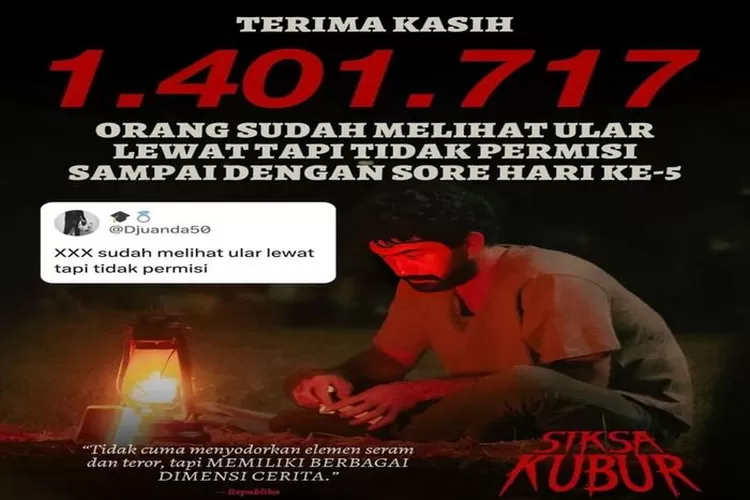 Wow Baru Tayang Hari Jumlah Penonton Film Siksa Kubur Sudah