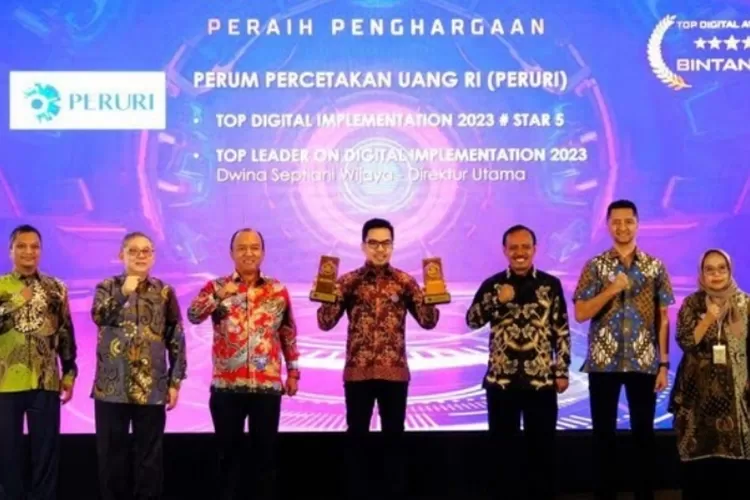 Peruri Raih Penghargaan Top Digital Awards 2023 Bukti Komitmen Dalam