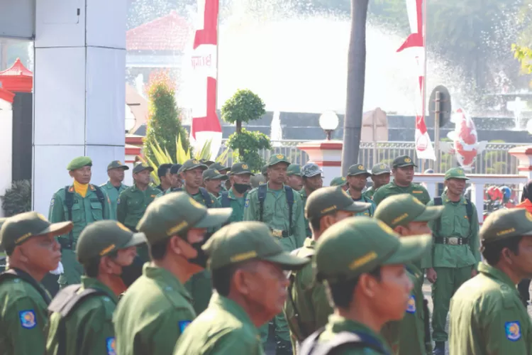 Warna Seragam Satlinmas Akan Berubah Saat Pemilu Pemkot Blitar