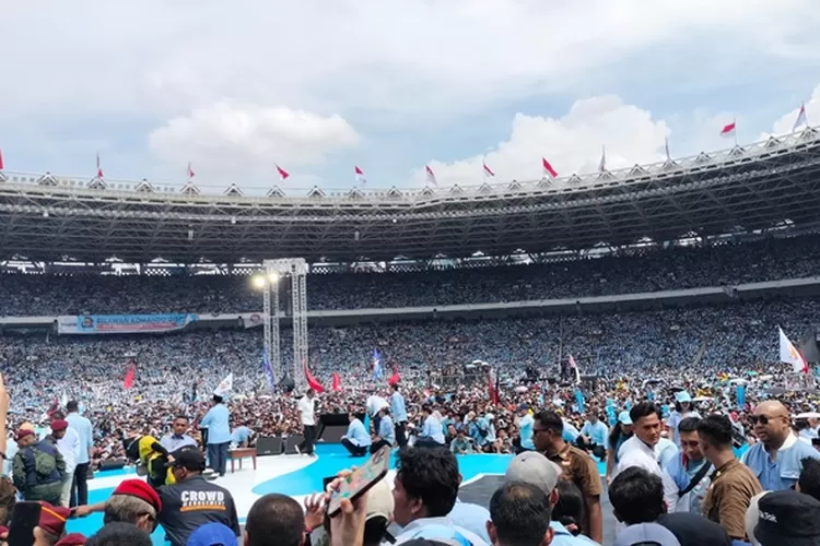 Gbk Berubah Jadi Lautan Manusia Saat Kampanye Akbar Prabowo Gibran