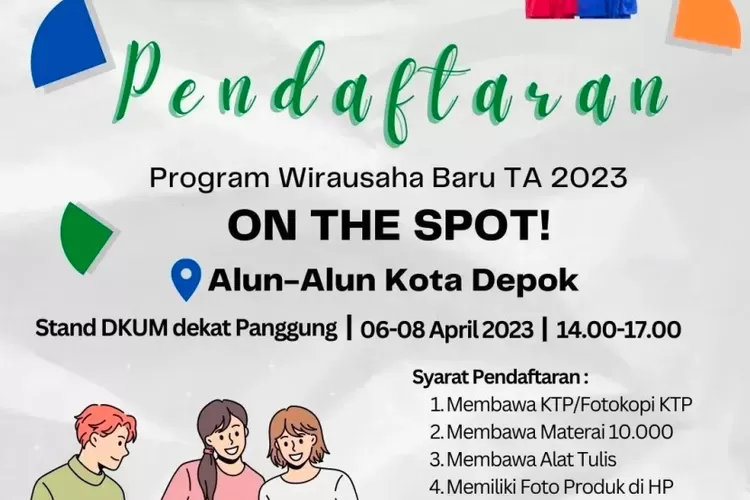 Depok Buka Pendaftaran Program Wirausaha Baru On The Spot Di Acara