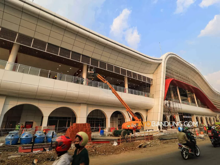 Progres Pembangunan Stasiun Kereta Cepat Jakarta Bandung Di Padalarang