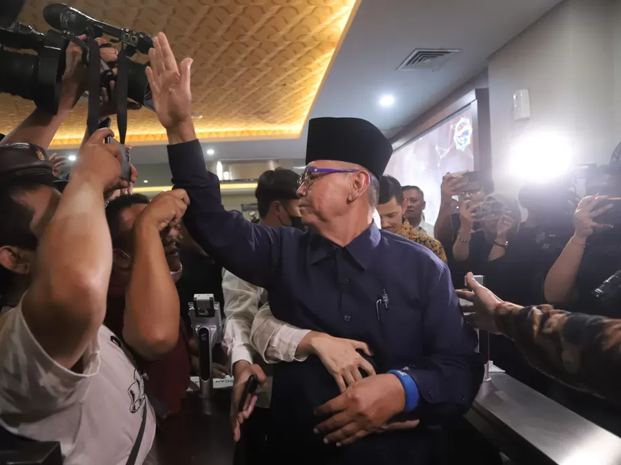 Panji Gumilang Tiba Di Bareskrim Polri