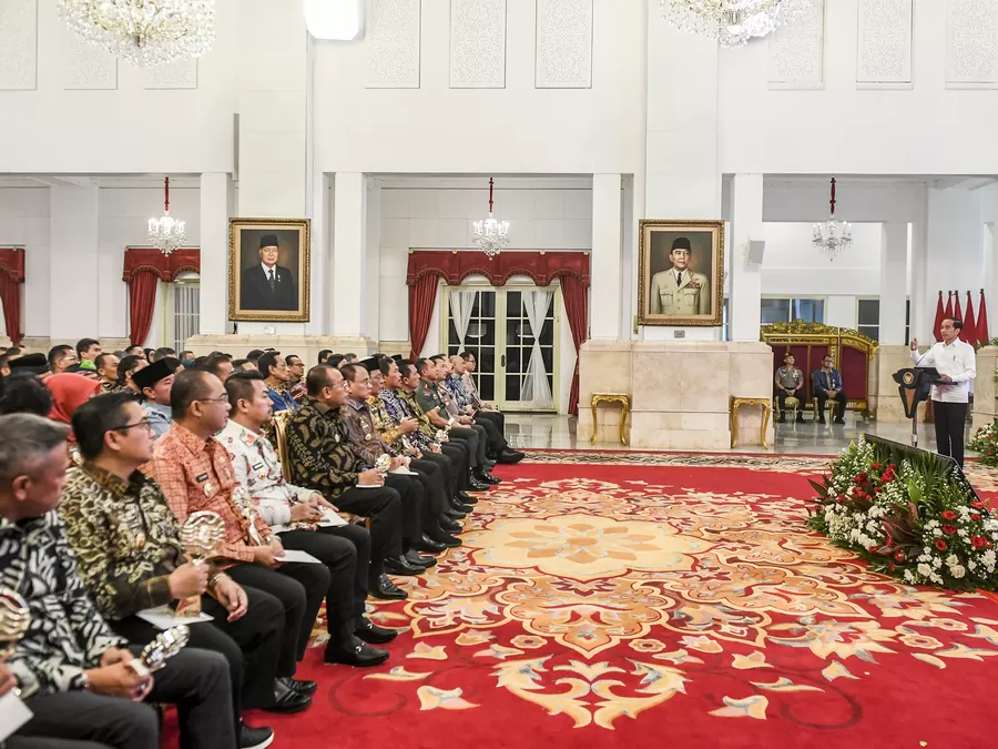 Presiden Jokowi Buka Rakornas Pengendalian Inflasi Tahun