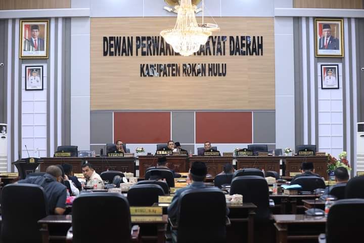 DPRD Rohul Rapat Paripurna Penyampaian Laporan Hasil Reses Masa Sidang