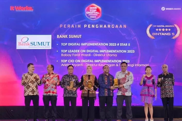 Bank Sumut Raih Tiga Penghargaan Bergengsi Di Top Digital Awards 2023