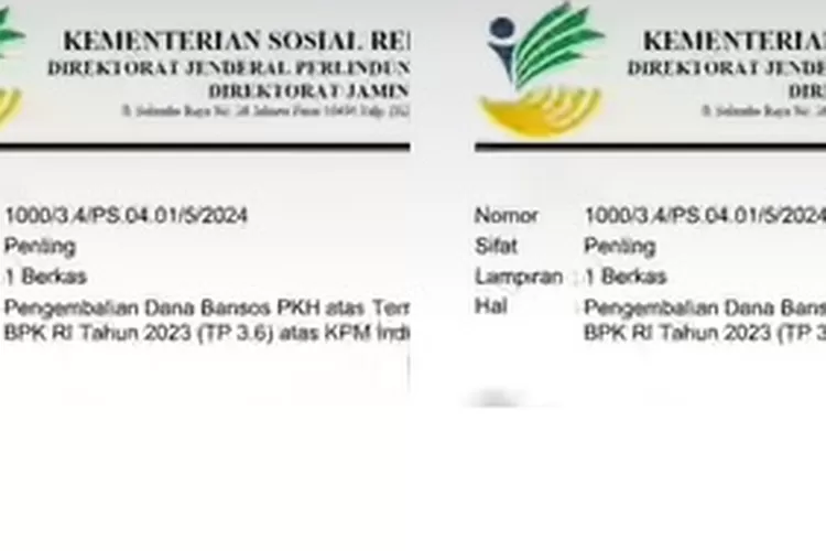 Surat Resmi Kemensos Ini Daftar KPM PKH Dan BPNT Yang Harus