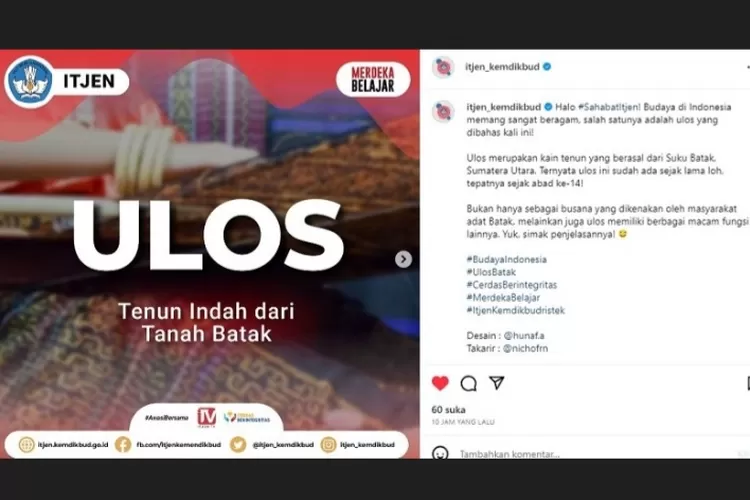 Ulos Tenun Indah Dari Tanah Batak Mari Mengenal Dan Mempelajarinya