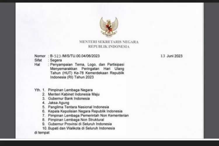 Mengkaji Surat Edaran Menteri Sekretaris Negara Tentang Pedoman Peringatan Hut Ke Kemerdekaan