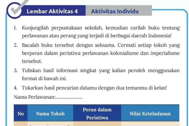 Kunci Jawaban IPS Kelas 8 Kurikulum Merdeka Halaman 161 Aktivitas 4