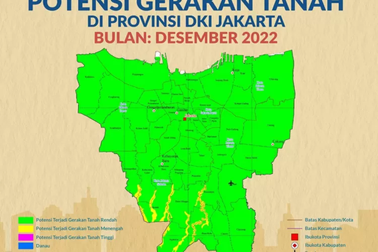 BPBD DKI Jakarta Sampaikan Peringatan Dini Adanya Potensi Gerakan Tanah