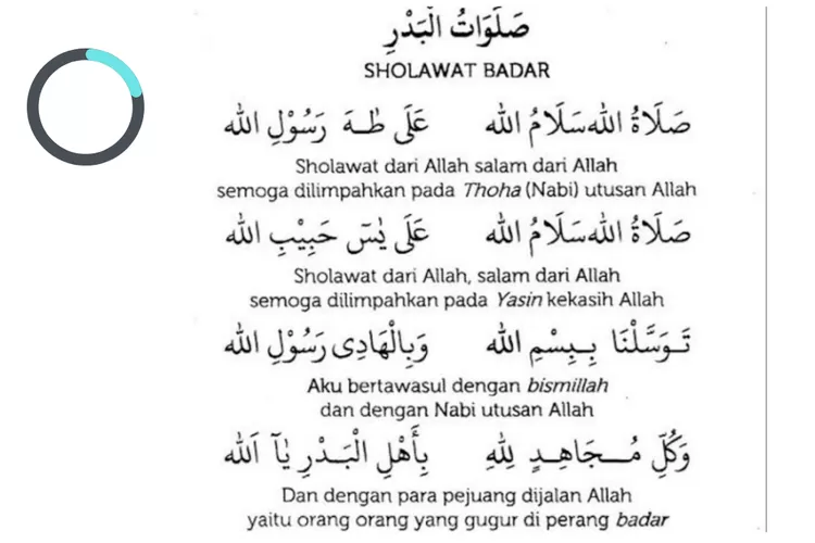 Bacaan Sholawat Badar Versi Arab Dan Latin Yang Disertai Artinya Suara Merdeka Pekalongan