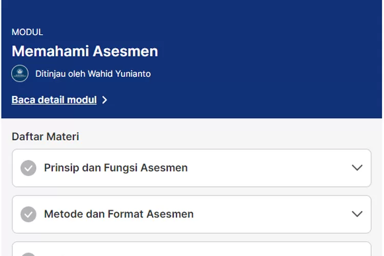 KUNCI JAWABAN MODUL TOPIK Asesmen SD Paket A Soal Post Test Latihan Mandiri Platform