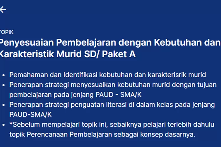 KUMPULAN JAWABAN LATIHAN PEMAHAMAN DAN CERITA REFLEKTIF TOPIK Penyesuaian Pembelajaran Modul