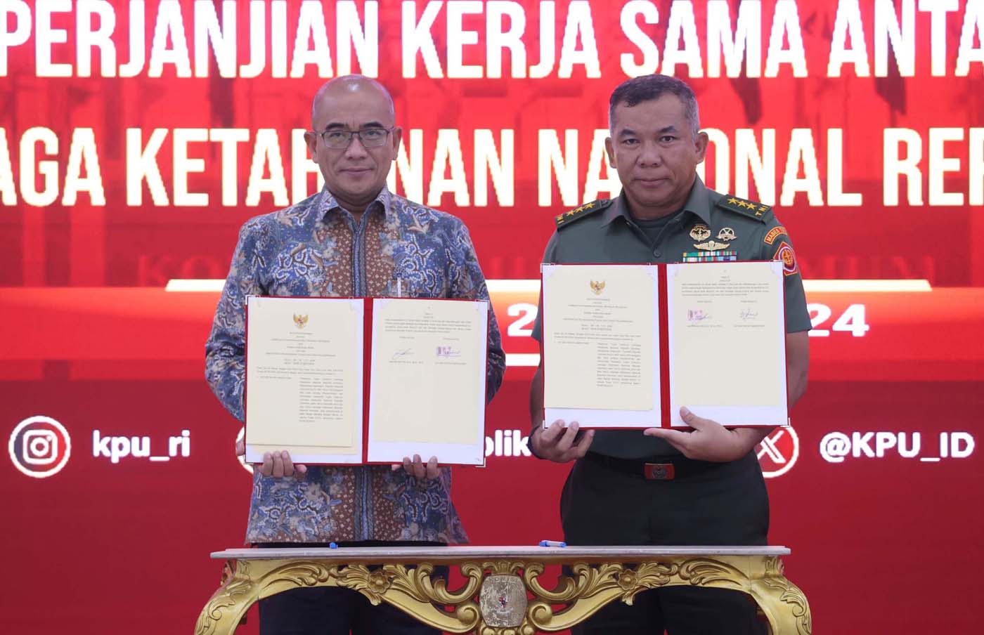 Kpu Dan Lemhannas Tanda Tangani Nota Kesepahaman Dan Perjanjian Kerja Sama