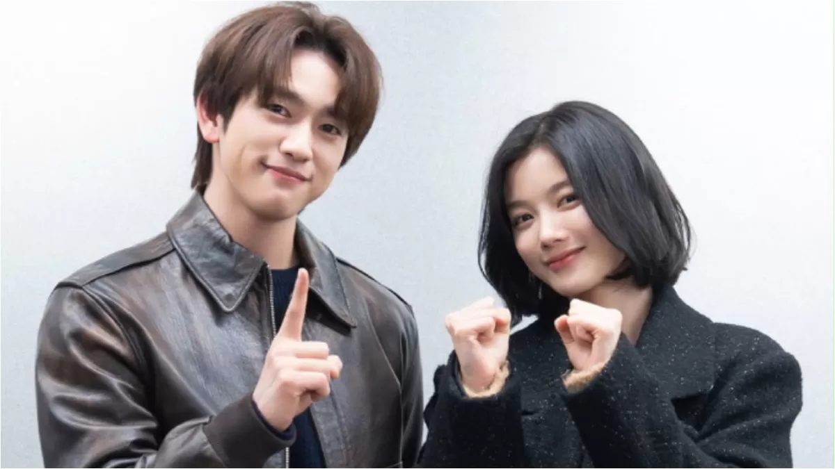Kim You-jung and Park Jin-young promotional portrait Kim You-jung and Park Jin-young in a promotional portrait for 100 Days of Deception